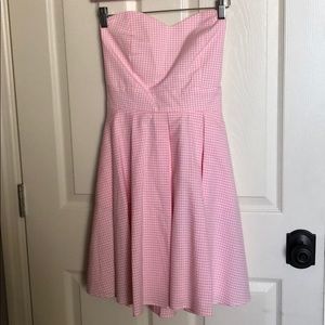 Lauren James seersucker pink dress